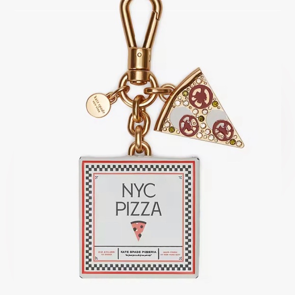 kate spade Handbags - Kate Spade Slice Pizza Box Key Fob